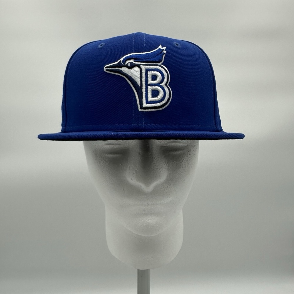 New Era 59FIFTY MiLB Bluefield Blue Jays On-Field Hat 7 1/4 Fitted Baseball Cap